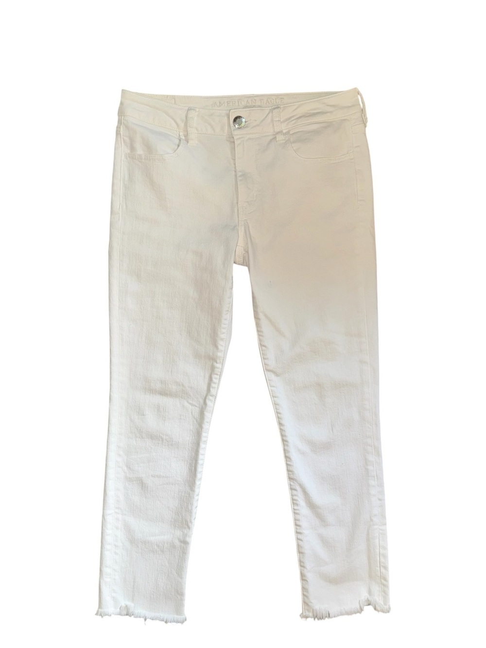 American Eagle white crop jegging size 8